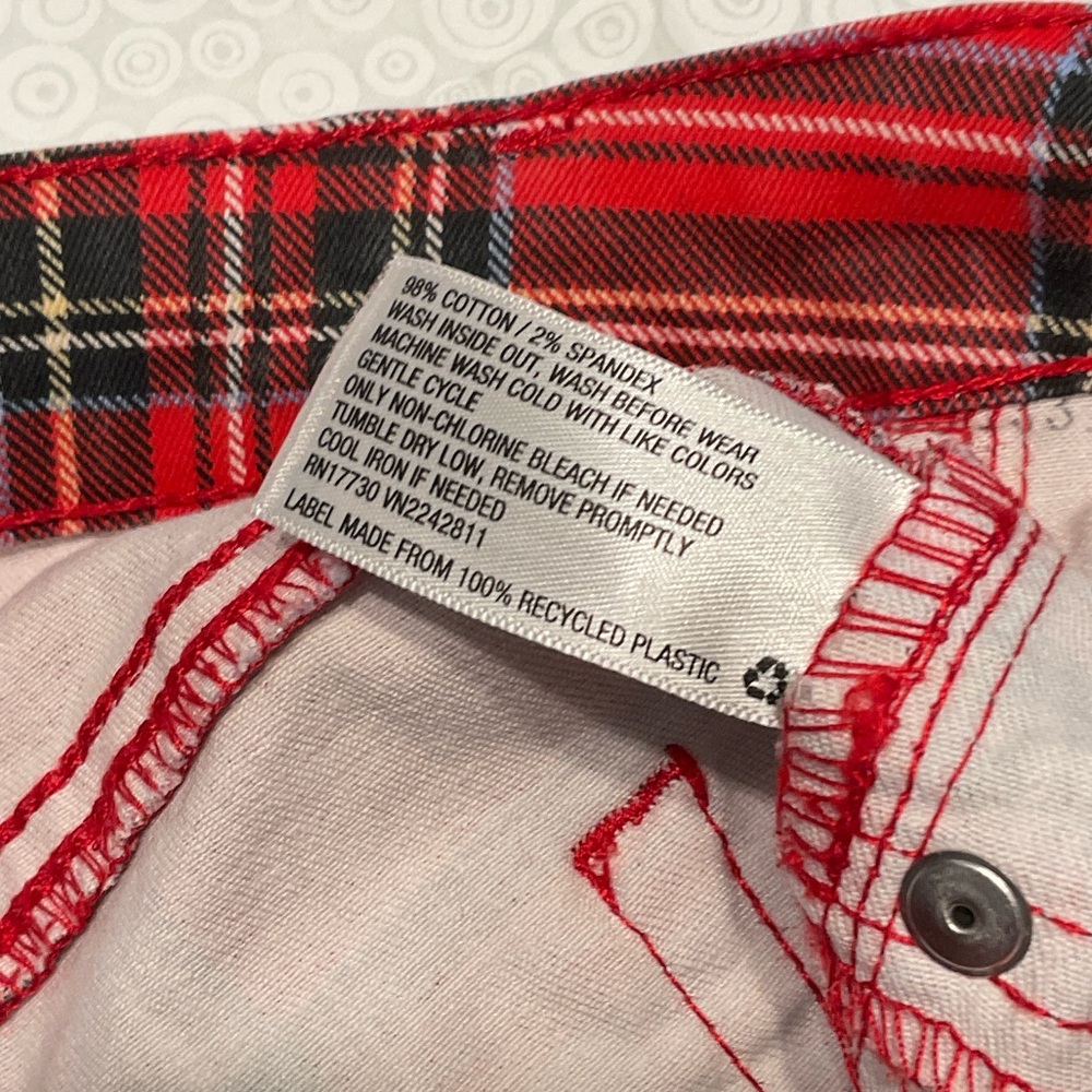 Red Plaid Pants - Picture 5 of 5